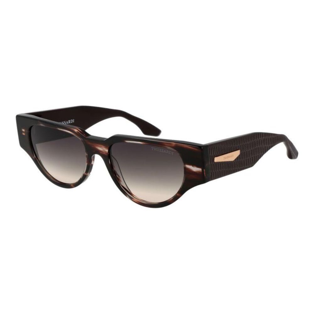 Trussardi Acetate Frame Square Sunglasses Women Brown